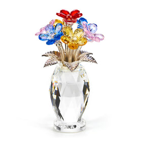 XLSJGYP crystal flower bouquet display enhances home decor