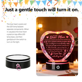 XLSJGYP crystal heart with six color modes to match any mood.