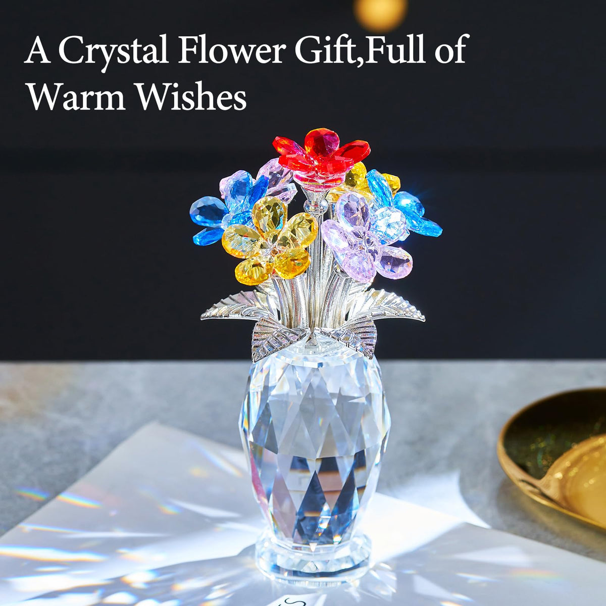 XLSJGYP durable glass flower ornament for lasting decor