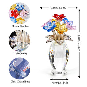 XLSJGYP multicolored flower figurine adds timeless charm to any space