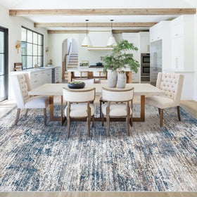 XLUEZ 8x10 area rug abstract design complements many rooms.
