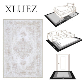 XLUEZ large 9x12 rug adds comfort and style to entryways and halls.
