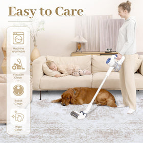 XLUEZ kids and pets friendly rug suits busy homes.