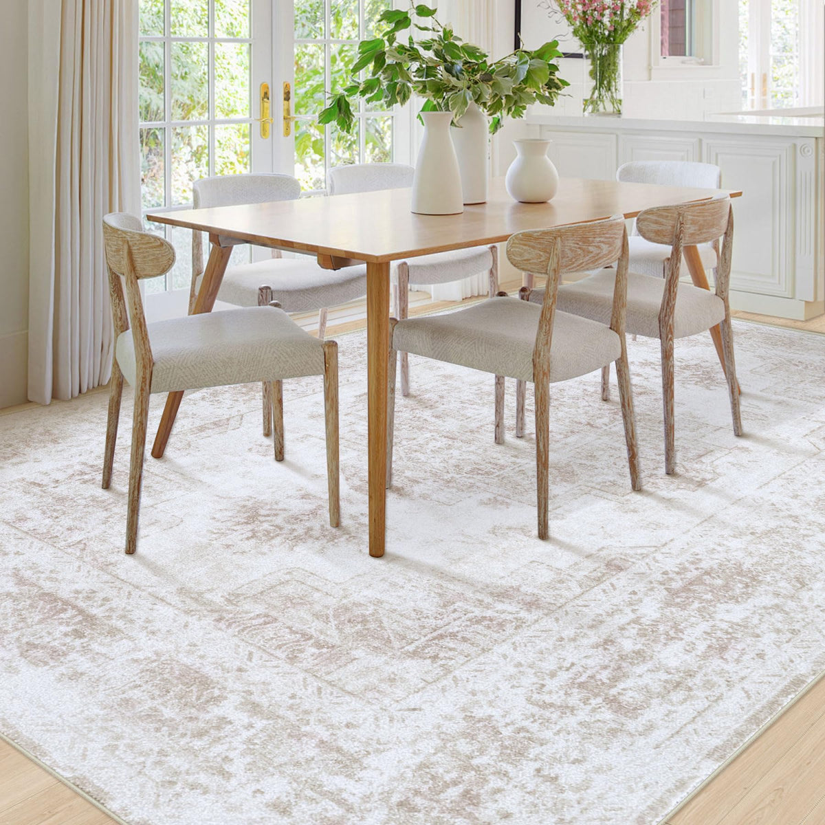 XLUEZ non-slip backing keeps rug steady and safe