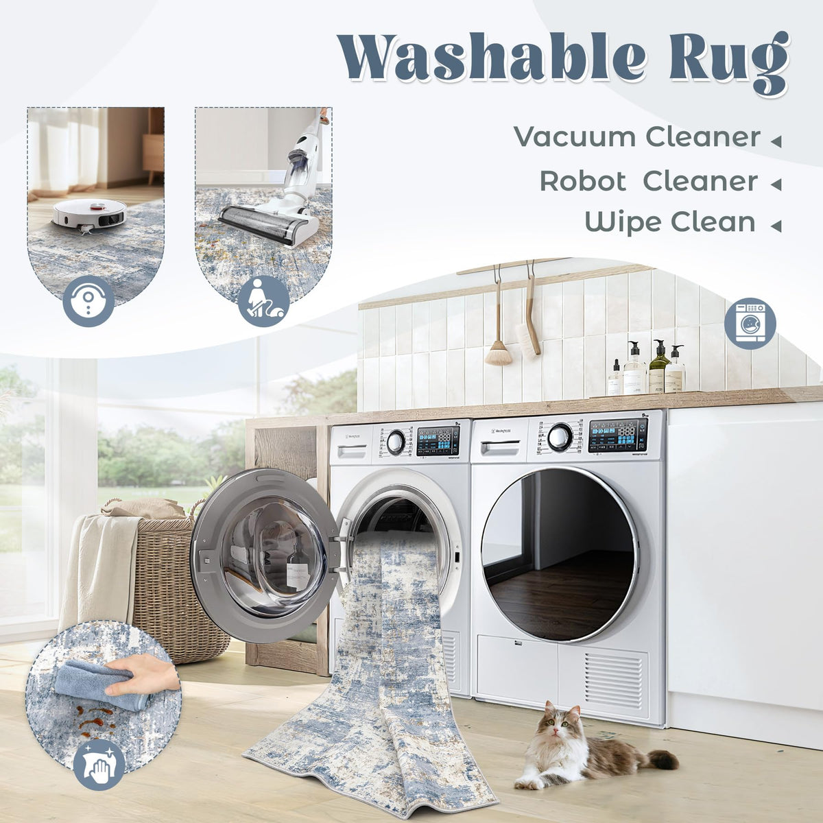 XLUEZ soft microfiber rug texture highlighting skin-friendly comfort
