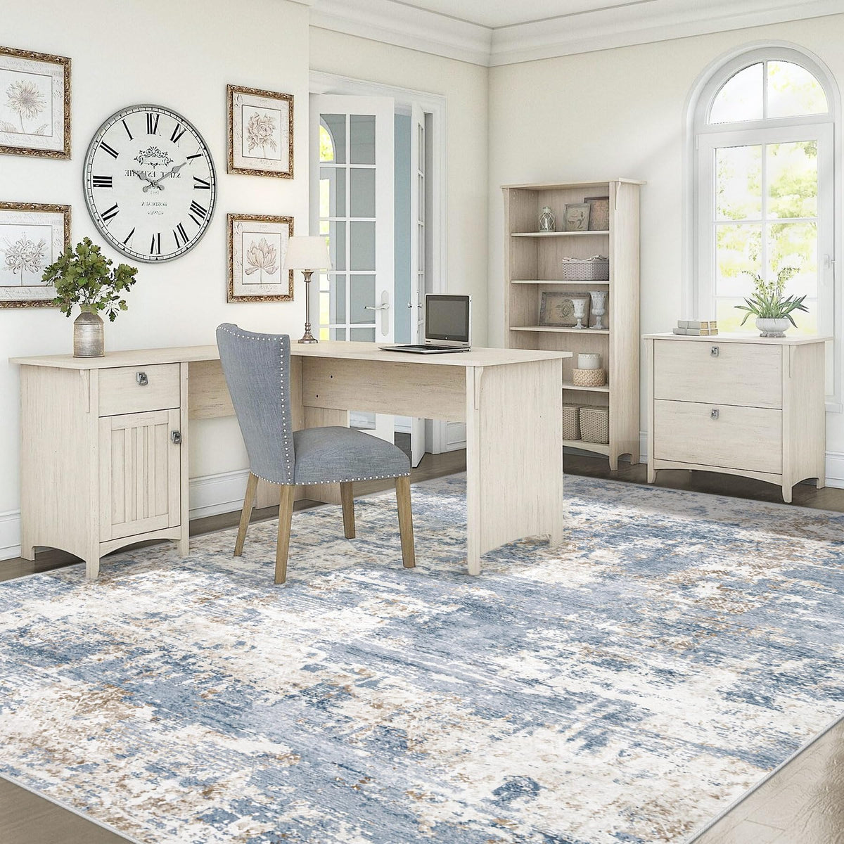 XLUEZ washable rug shown in machine wash scenario for quick refresh