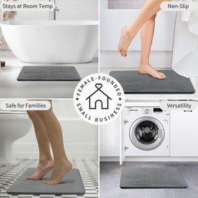XMarrat rubber slip pad secures mat and prevents sliding.
