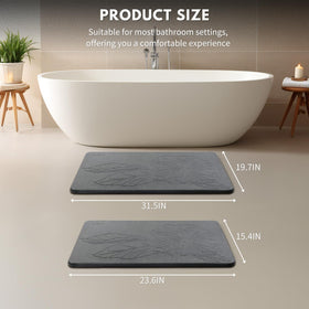 XMarrat textured anti-slip surface enhances safety on wet bathroom floors.