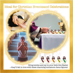 XMCHJY pocket-sized Jesus figurine decorates desks or cars with daily inspiration.
