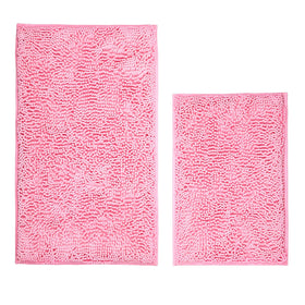 Xmecyino bath rug set large mat 32x20 with plush softness and secure grip.