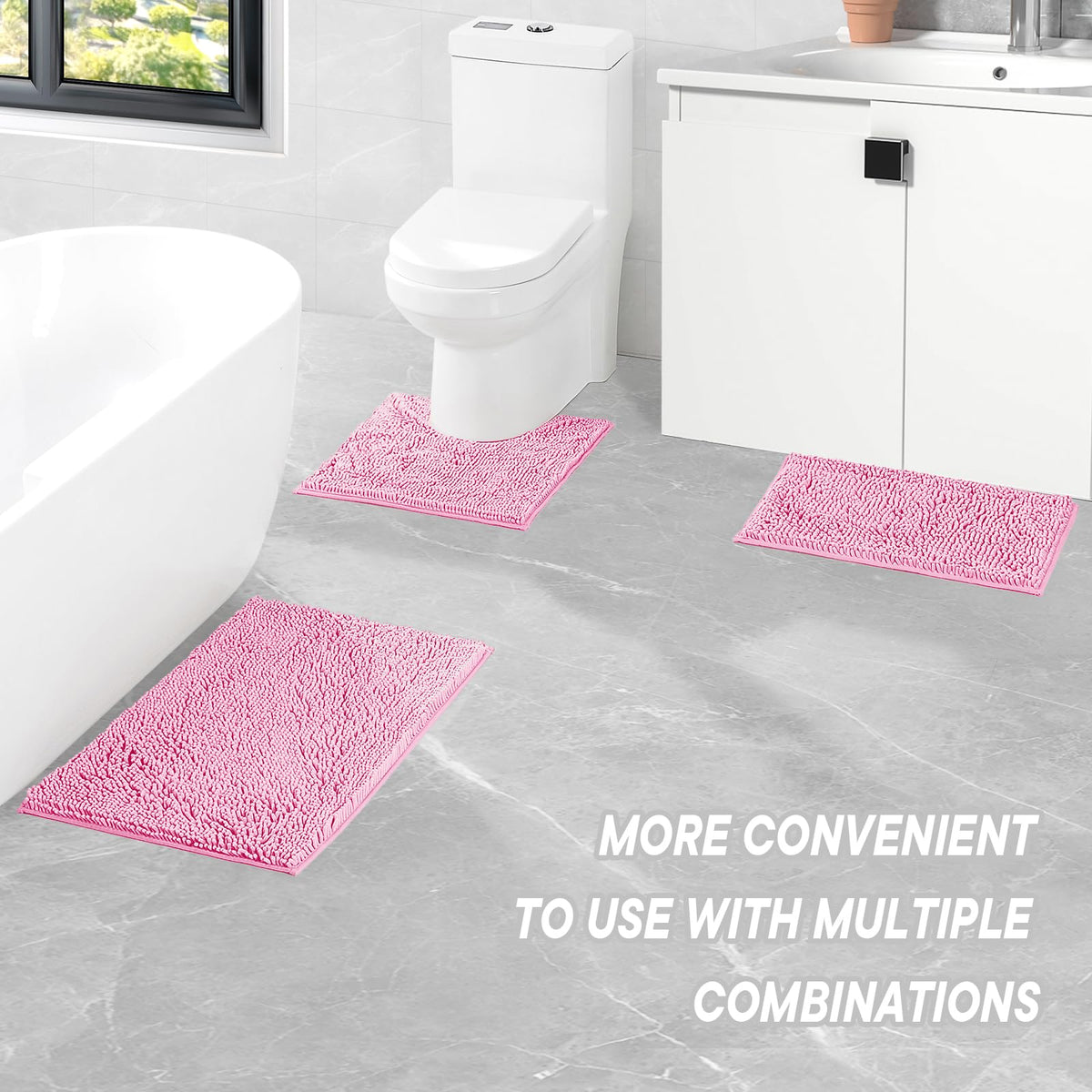 Xmecyino pink chenille fibers lock in color and softness