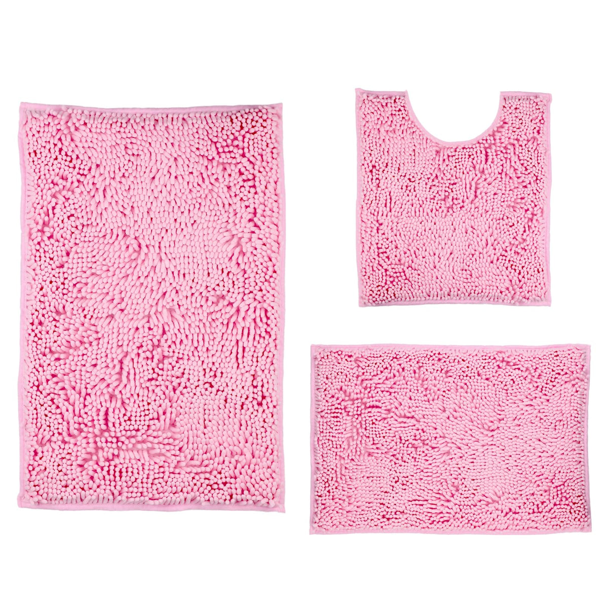 Xmecyino pink bath rug set designed for daily home use