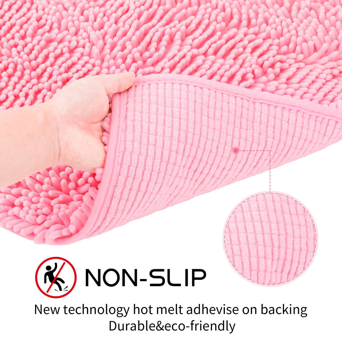 Xmecyino stepping onto mat shows quick moisture trapping.