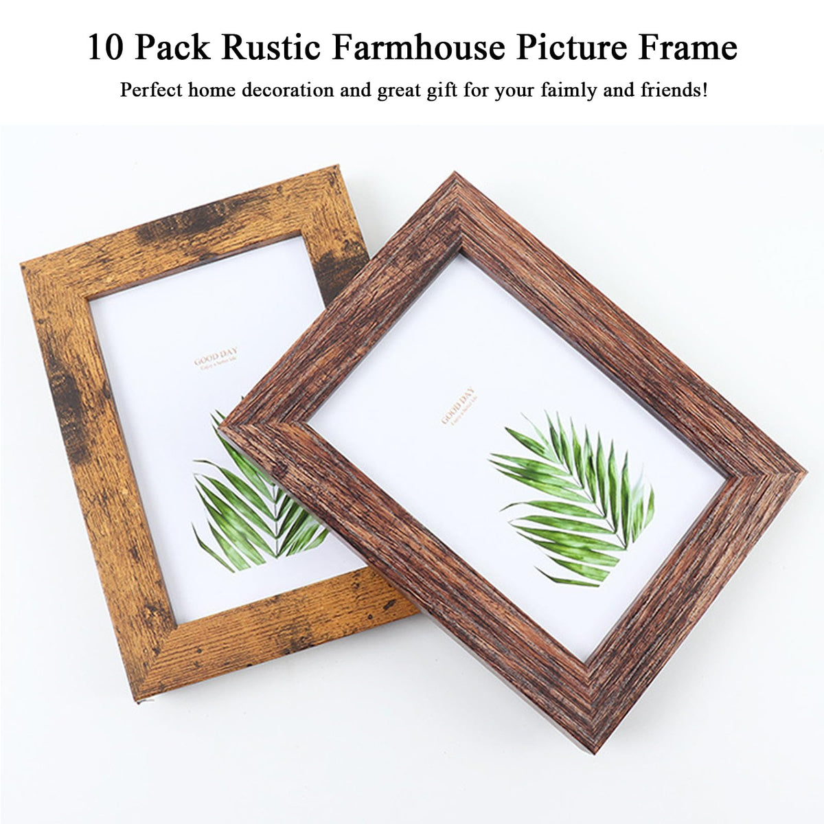 xnlkros farmhouse style frames complete a 10-pack setup for wall and desk