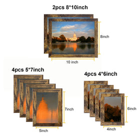 xnlkros 4x6 frame set for compact spaces, rustic charm enhances small photos