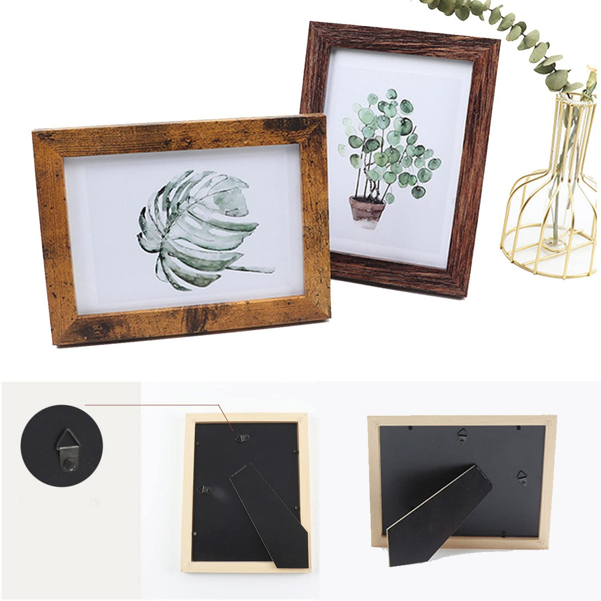 xnlkros 5x7 frame set for wall collage, versatile for a coordinated gallery