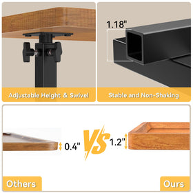 XNSDXV snack-laptop table ideal for meals, work, or casual browsing.