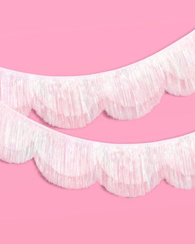 xo, Fetti fringe banner drapes beautifully over dessert tables for an eye-catching display