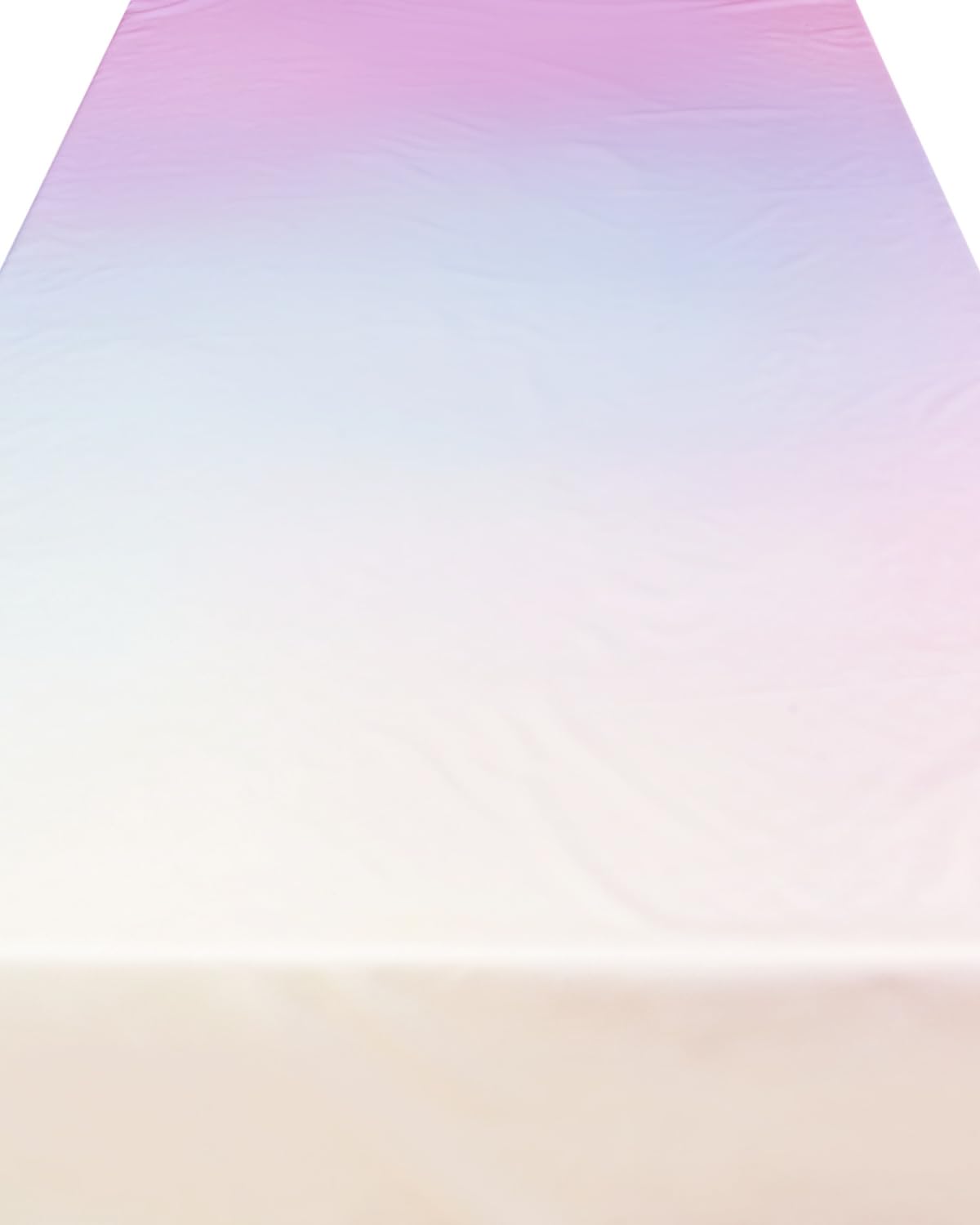  xo Fetti pastel gradient tablecloth being washed for easy care