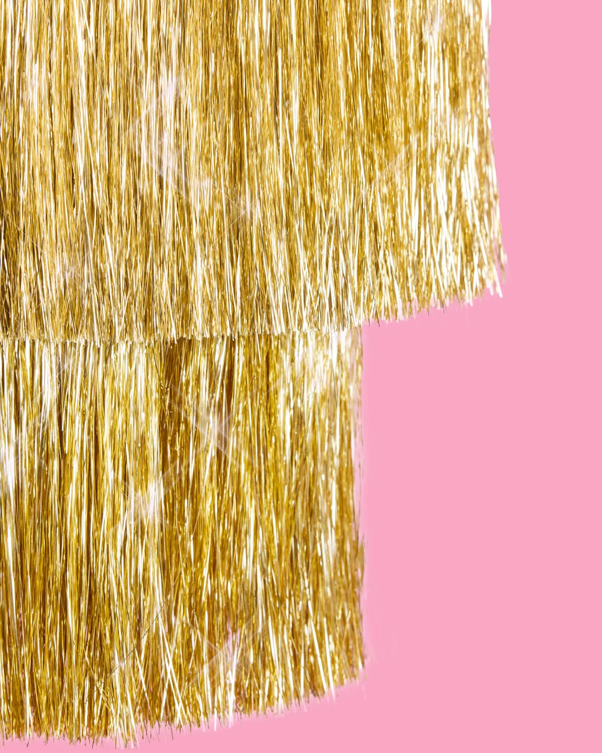 xo Fetti ready-to-hang fringe chandelier for quick setup