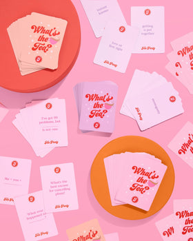 xo, Fetti What's The Tea? bachelorette gift-ready packaging for gifting.