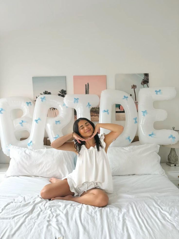 xo Fetti white matte BRIDE letters balloons elevate photo booth displays