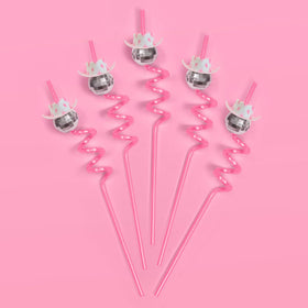 xo, Fetti party-ready wrapped straw set ready for gifting or party favors.