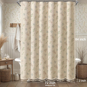 XOGUIBO Linen blend curtain is easy to care for with cold wash and low heat dry.