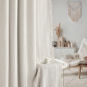 XOGUIBO gray liner blackout reduces glare and outside visibility for calmer spaces.