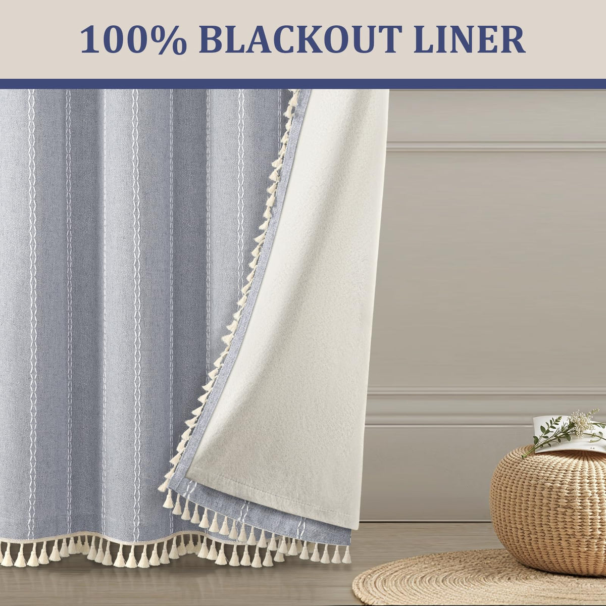 XOGUIBO curtains are machine washable for easy care.