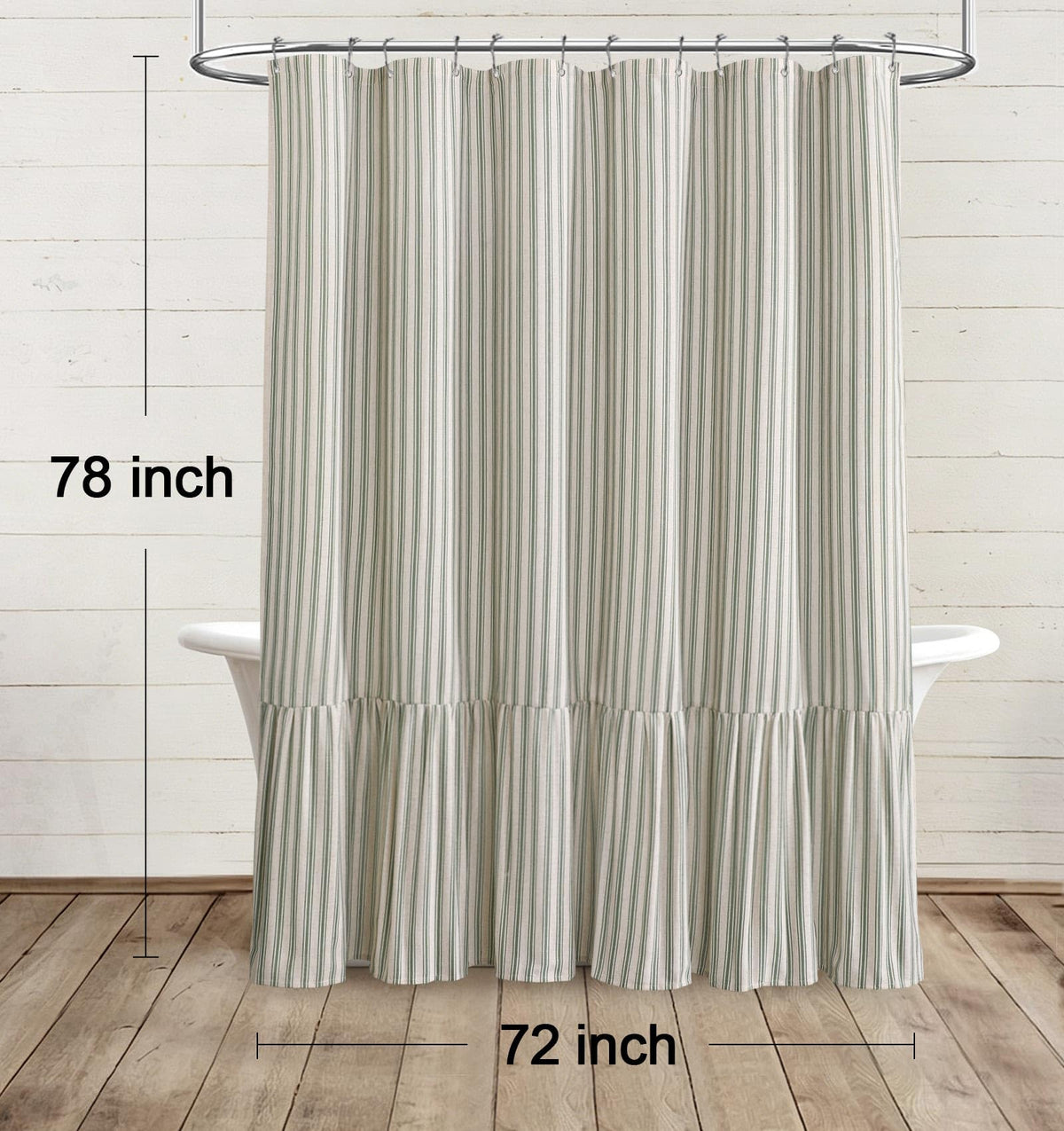 XOGUIBO curtain enhances bathroom ambiance with soft, inviting detail.