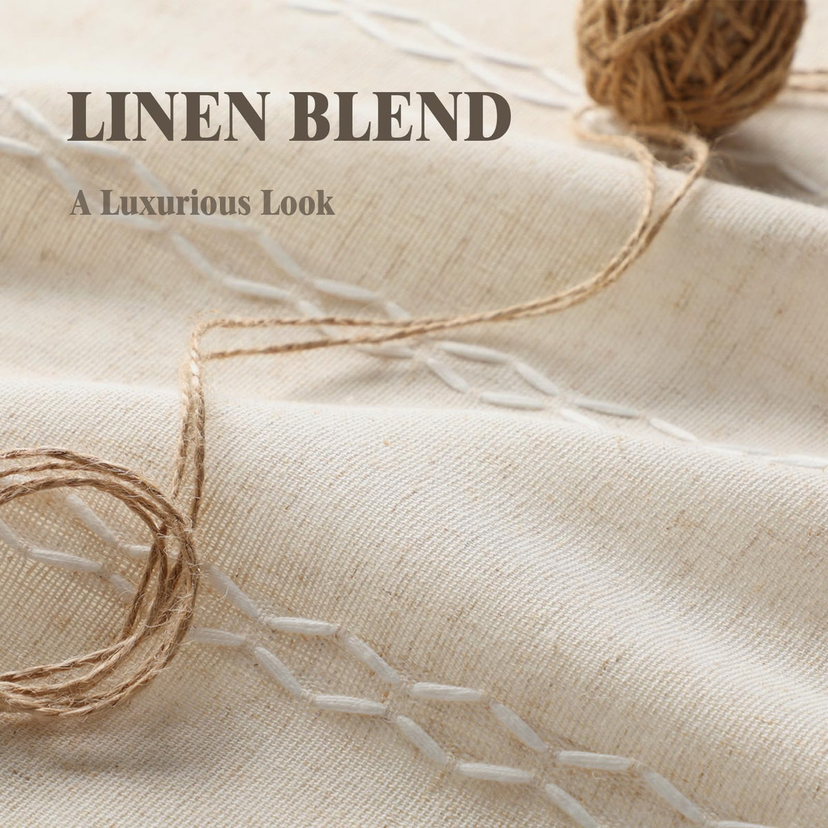 Double-layer blackout lining for light control and privacy in XOGUIBO curtains.