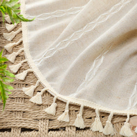 Rod pocket drapes hung on a rod with a clean, tailored look.