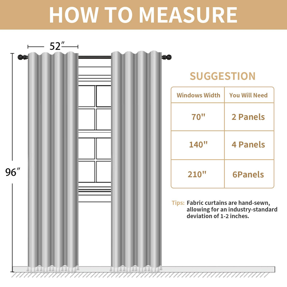 XOGUIBO easy-care curtains are machine washable for quick maintenance.