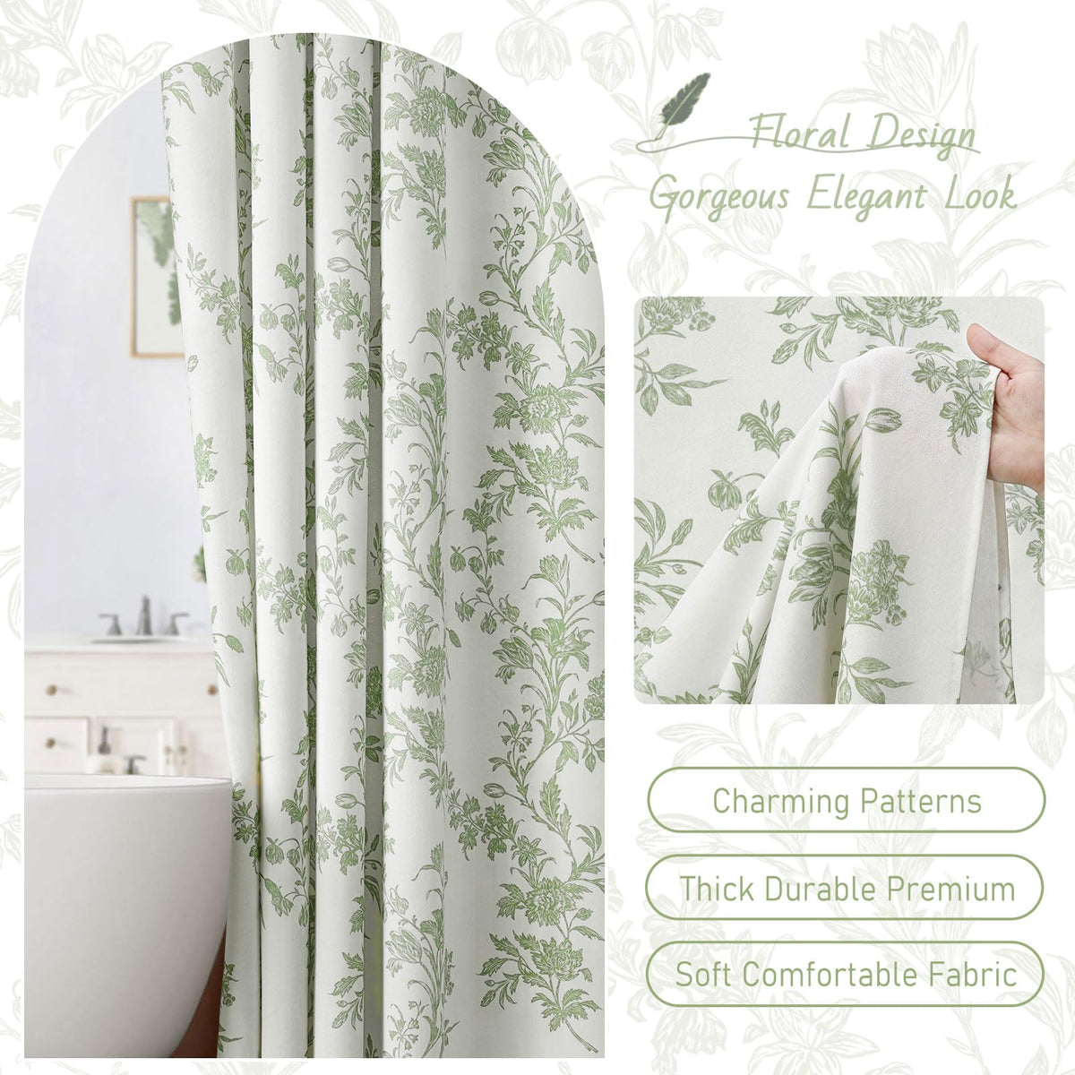 XOGUIBO machine washable curtain for simple care and longevity
