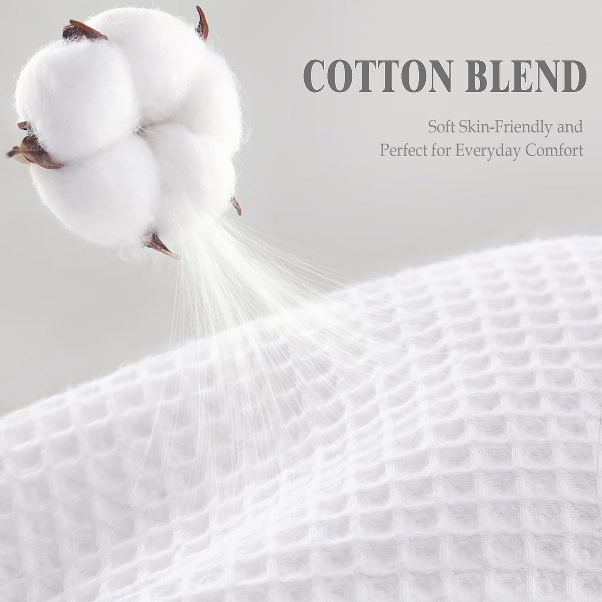 XOGUIBO cotton-polyester blend fabric delivers soft touch and durability.