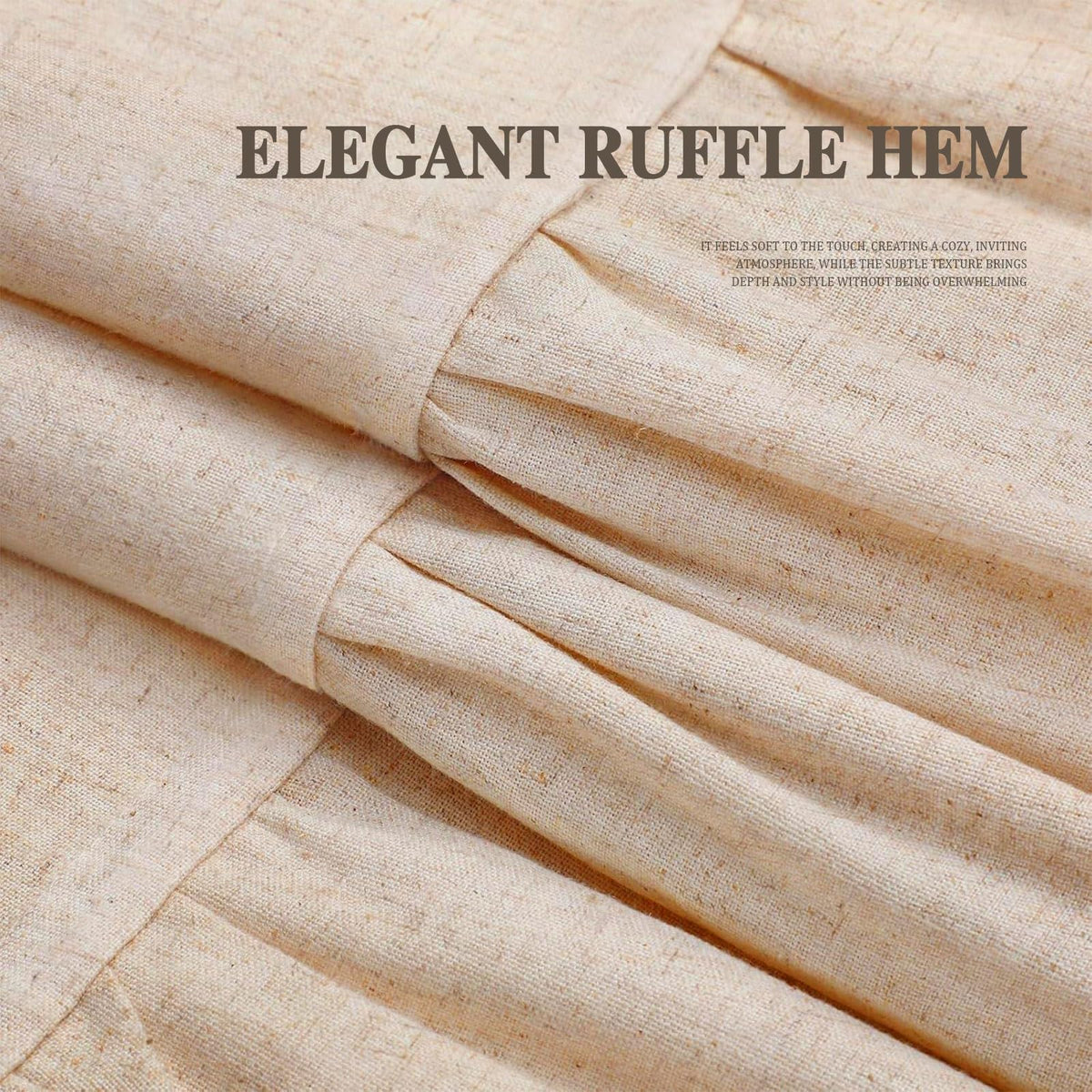XOGUIBO curtain shown in a wood-toned bathroom pairing.