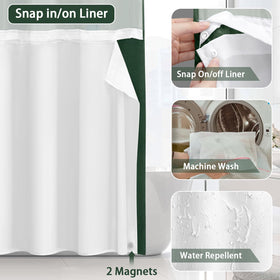 XOGUIBO curtain mesh upper panel lets light in while preserving privacy.