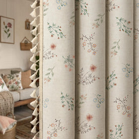XOGUIBO back tab, rod pocket, or ring clip compatible curtain panels.