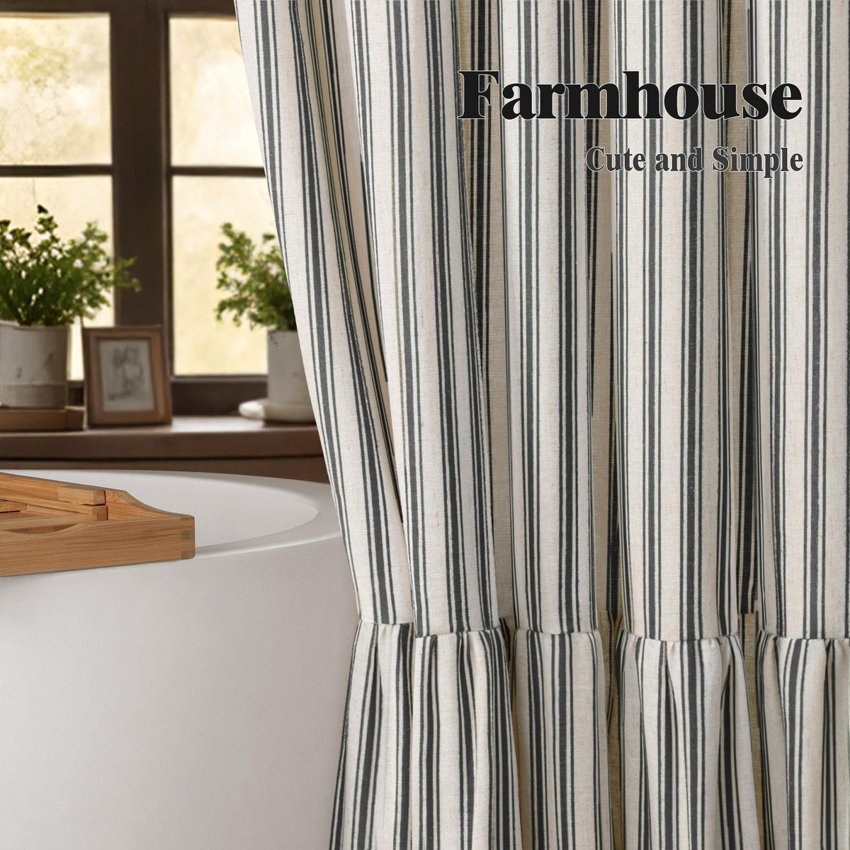 XOGUIBO soft-drape curtain creates a feminine, inviting look