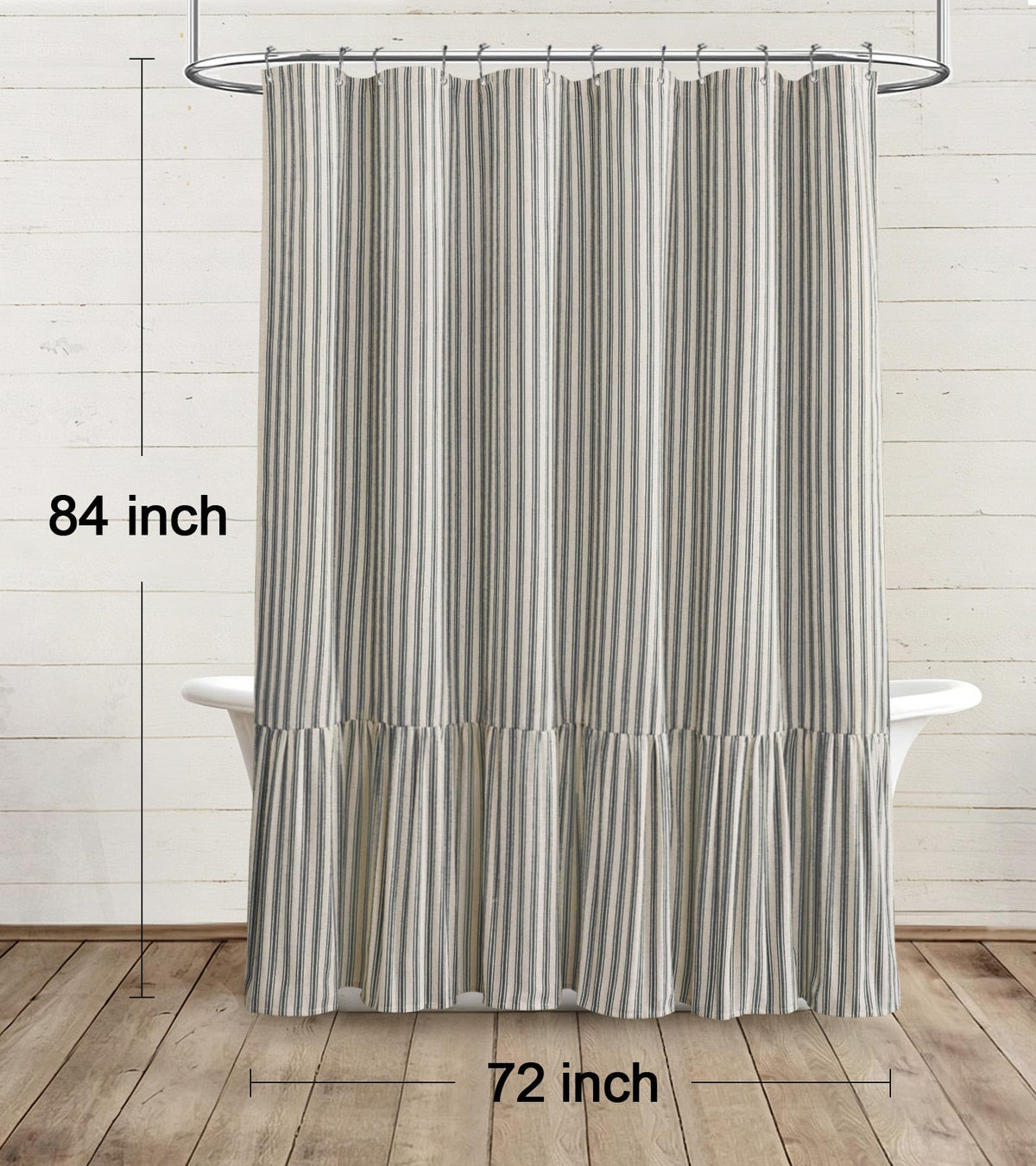 XOGUIBO easy-care machine-washable curtain keeps bathroom fresh.
