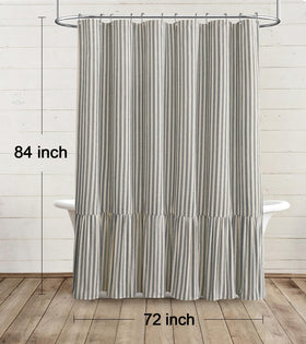 XOGUIBO easy-care machine-washable curtain keeps bathroom fresh.