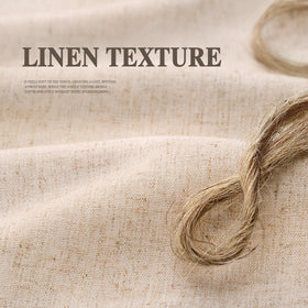 XOGUIBO easy-care linen-look curtain supports quick maintenance.