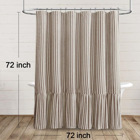 XOGUIBO Farmhouse curtain care icon highlights machine washable, easy upkeep.