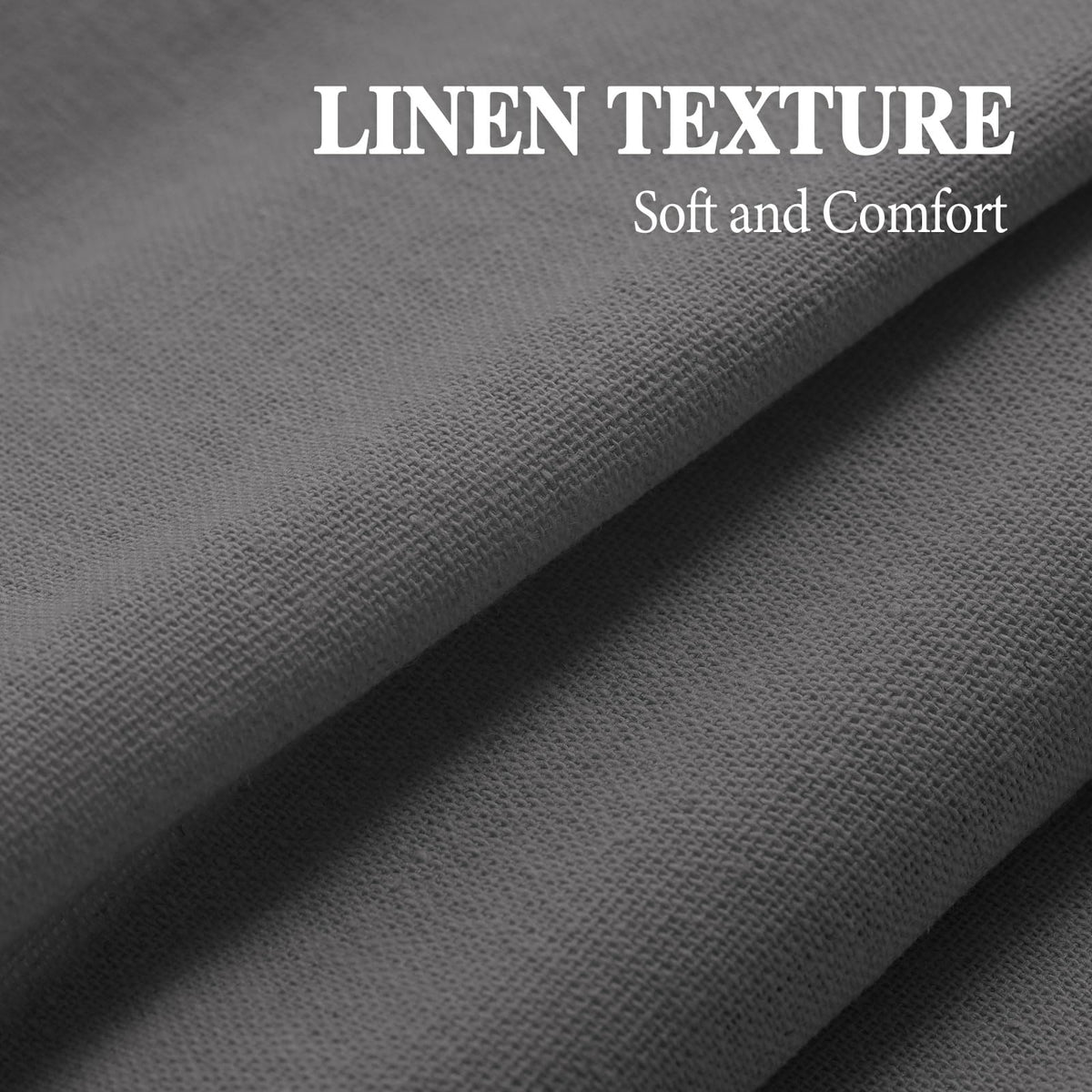 XOGUIBO neutral-grey stripe fabric suits farmhouse and minimalist bathrooms.