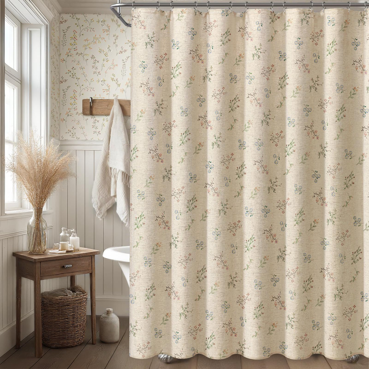 XOGUIBO linen-blend fabric texture highlights natural drape and embroidery-like charm.