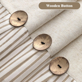 XOGUIBO linen-cotton blend fabric offers durable, soft drape.