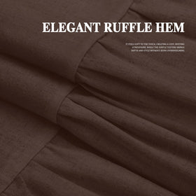 XOGUIBO linen-look curtain adds natural texture to bathrooms.
