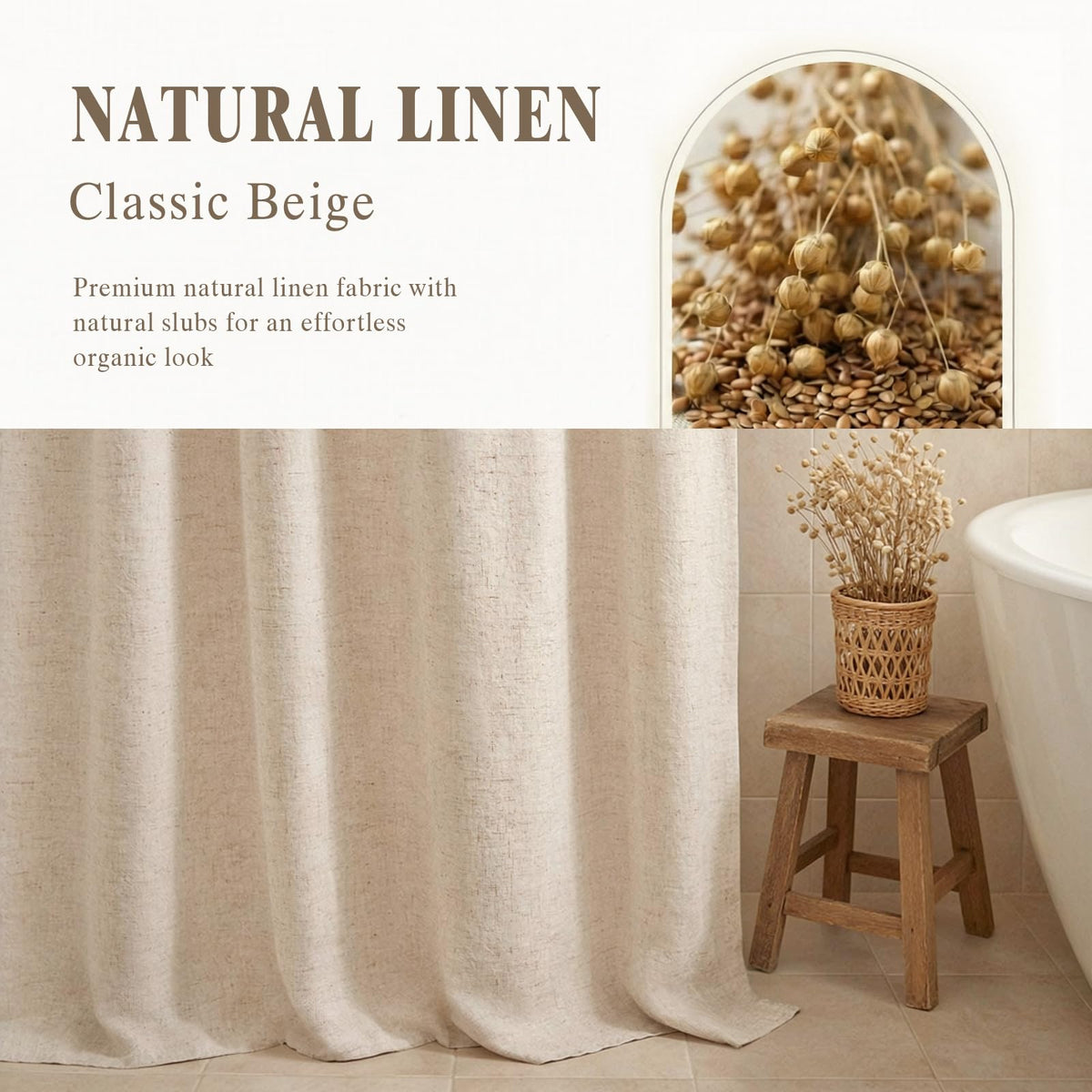 XOGUIBO linen texture close-up highlights soft weave and premium fabric feel.
