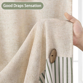 XOGUIBO machine-washable curtain maintains fresh appearance.
